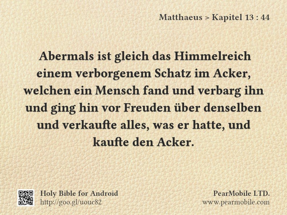 Matthaeus, Kapitel 13:44